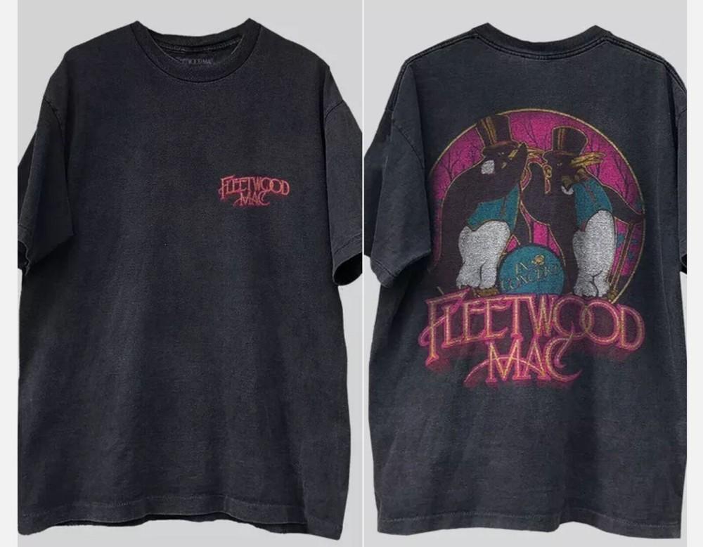 

Fleetwood Mac Penguin 2 side black short sleeve Unisex T shirt vtg L