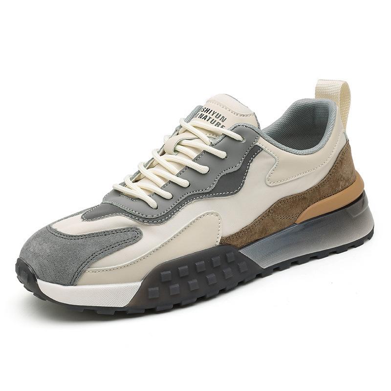 Trendy brand men's shoes spring new dad shoes air cushion soft sole heightening men's sports and leisure shoes men's running 2283