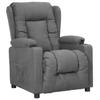Vidaxl Foldable Armchair, Light Gray, Fabric Upholstered