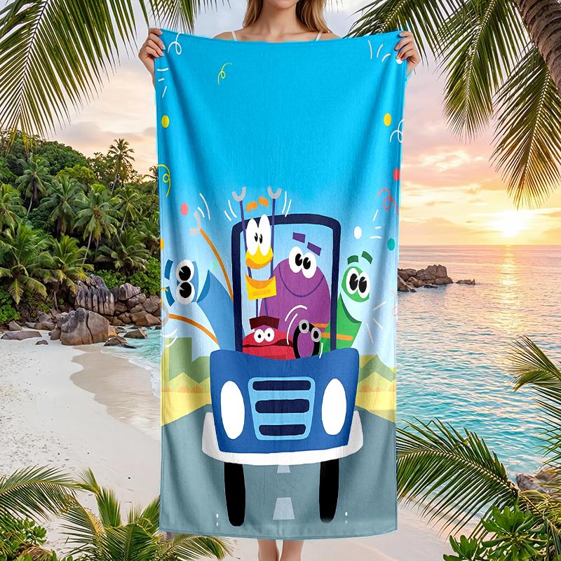 Ask Storybots Fashion Beach Towel: Ideal for Summer Adventures Soft, absorbent and quick drying suitable for swimming and bathing