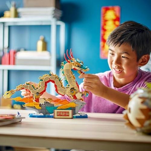 LEGO Festival Asiatic Dragon Norocos Jucărie Cadou Bloc Băieți Fete Copii 9 Ani O
