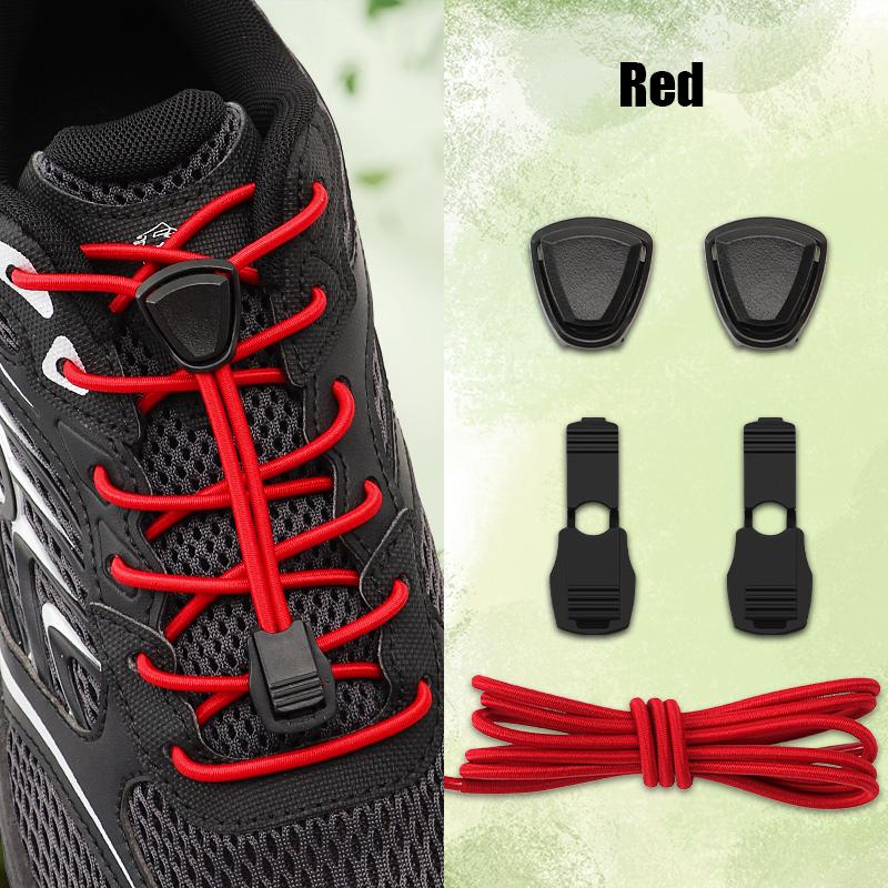 1 Pair Stopper for Elastic Rope Fastener for Kids Adult Triangle Plastic Cord Lock No Tie Shoelaces Buckle Lazy Sneaker Laces