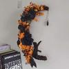 Halloween Moon Cat Wreath Simulation Hanging Pendant Autumn Rustic Crafts Spooky Halloween Decorations for Home Party