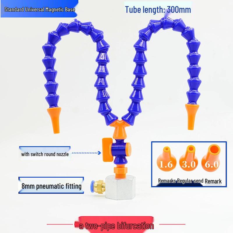 Adjustable Magnetic Base Air Nozzle with Universal Gooseneck Tube