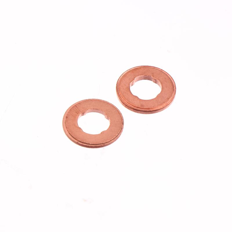 10Pcs 1.5/2.0Mm Common Rail Injector Nozzle Copper Pad Gasket For Diesel Injector Sealing, Diesel Pump Repair Tool Parts