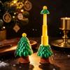 Tree Shaped Keychain Retractable Christmas Longsword Toy, 3D Printed Xmas Stress Relief Fidget Toy Keychain, Holiday Mini for Backpack Charm