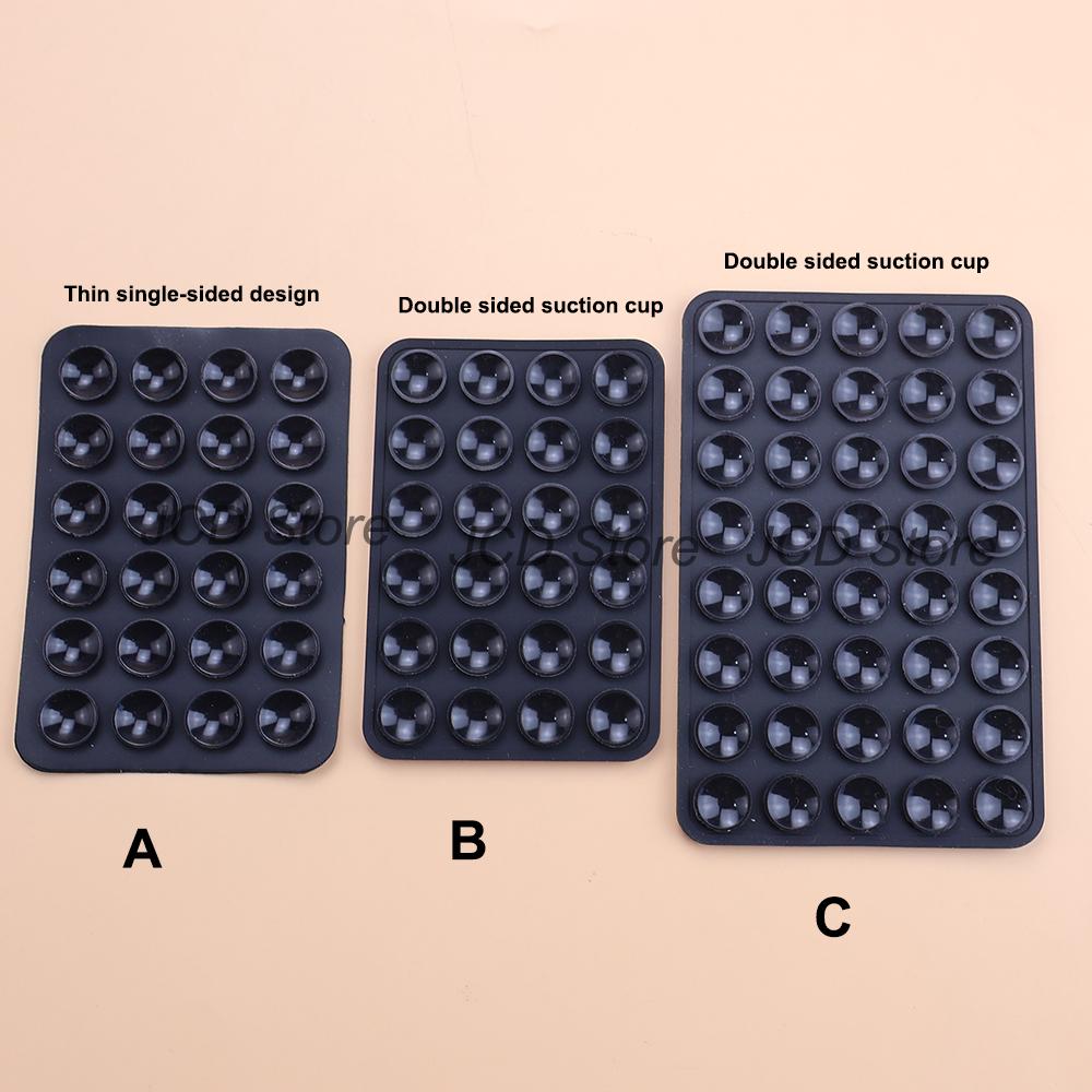 Single-sided Double Side Silicone Suction Pad  Mobile phone Fixture Suction Cup Backed Adhesive Silicone Rubber Sucker Pad Fixed чёрный