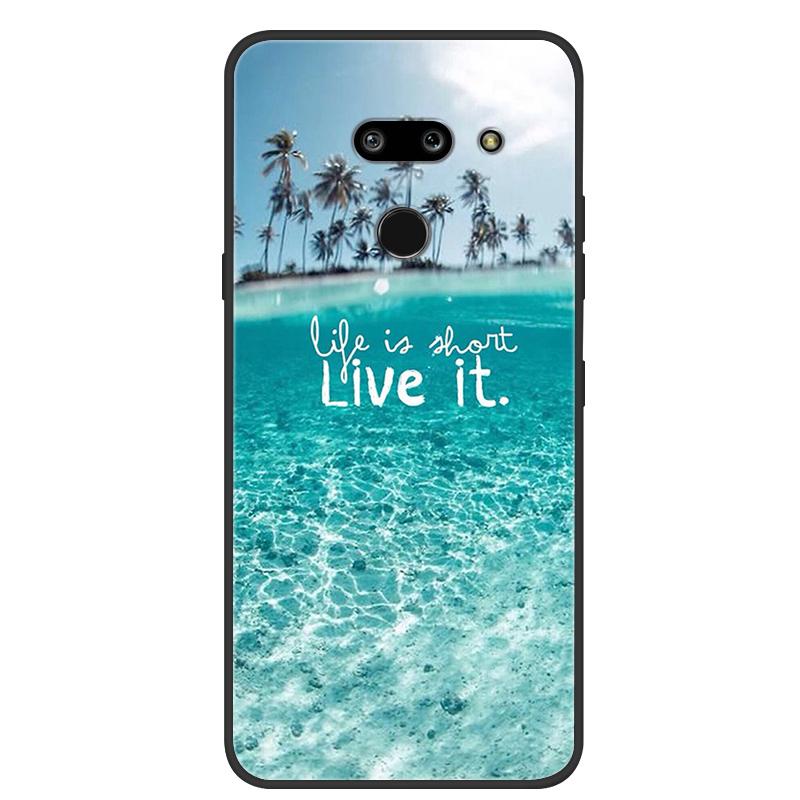 Para LG G8 ThinQ Funda Suave Silicona TPU Funda para Teléfono para LG G8 ThinQ Cubierta Trasera G8thinQ G 8 Protectora Bumper Fundas Shells