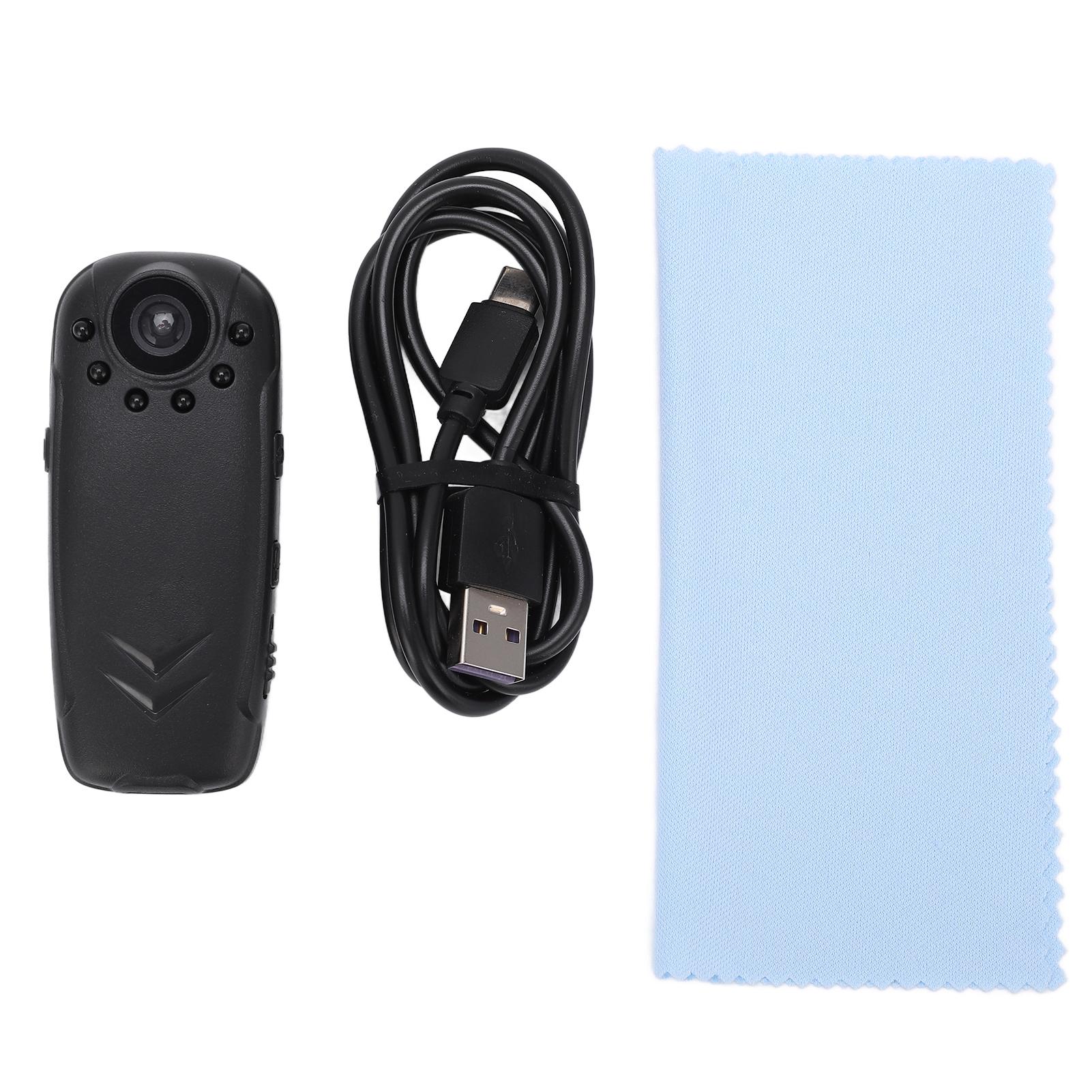 

Mini Body Camera Portable 1080P HD Sports DVR Video Recorder Night Vision 125 degrees Clip Camcorder