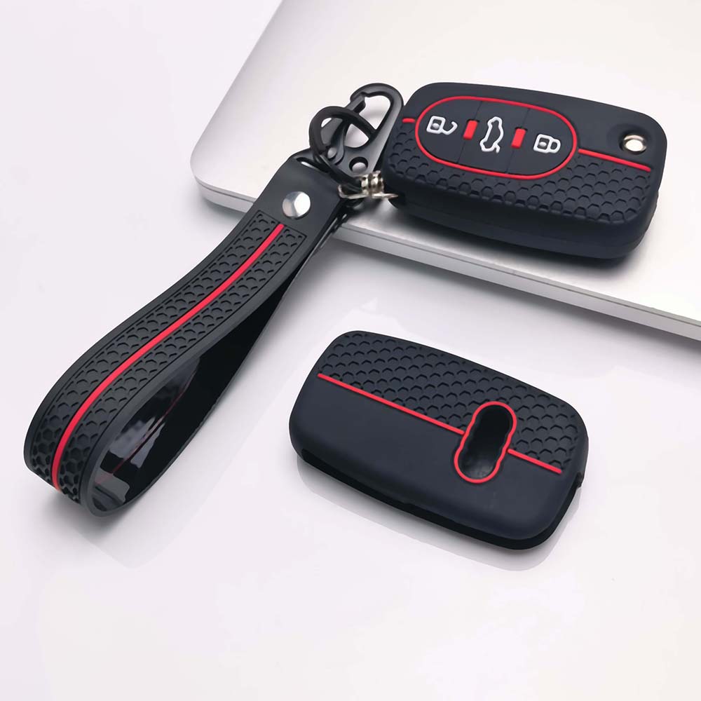 Silicone Car Key Case Cover Holder For Ford Fiesta Focus 3 4 Mondeo Ecosport Kuga B Max C Max S Max Galaxy For Ranger Key Fob