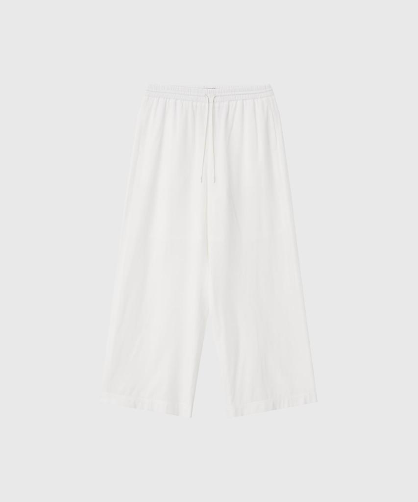 Lugkaeseuteu Ines Cotton Banding Pants_White