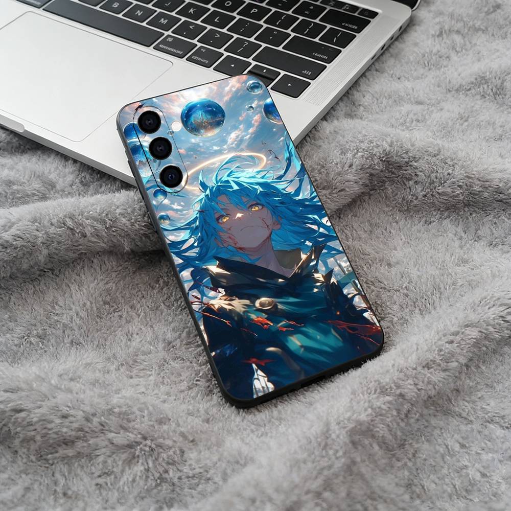 

TENSEI SHITARA SLIME DATTA KEN Soft Silicone phone Case for Samsung Galaxy A73/A71/A72/A70/A53/A52/A51 - Black Samsung a12