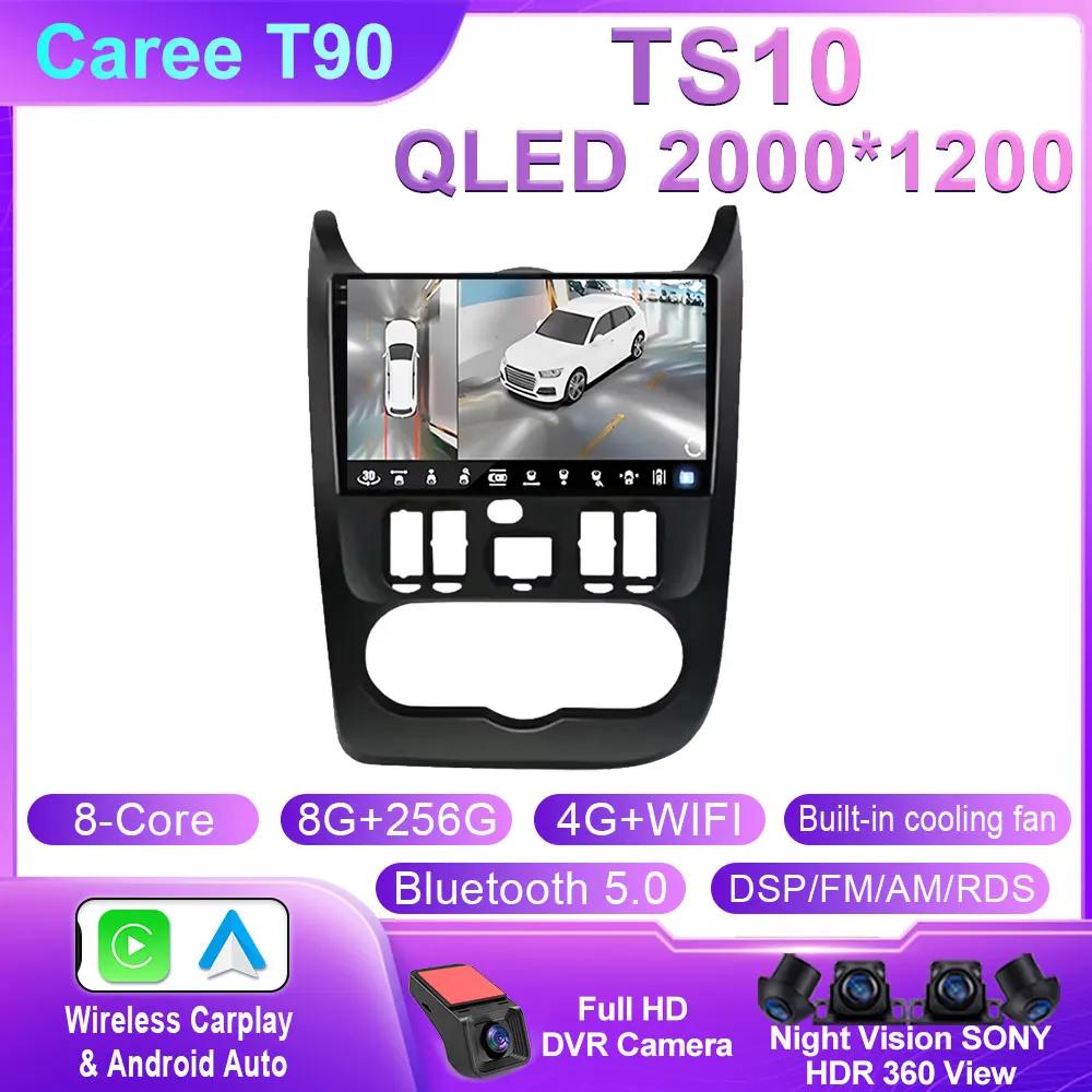 Android 14 For Renault Logan 1 Sandero 2009 2010 2011 2012 - 2015 Largus Dacia Duster Car Radio Multimedia Player Stereo Carplay