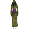 Women Padme Amidala Cosplay Costume Green Padme Amidala Dress Costume Princess Long Dresses Party Halloween Suit