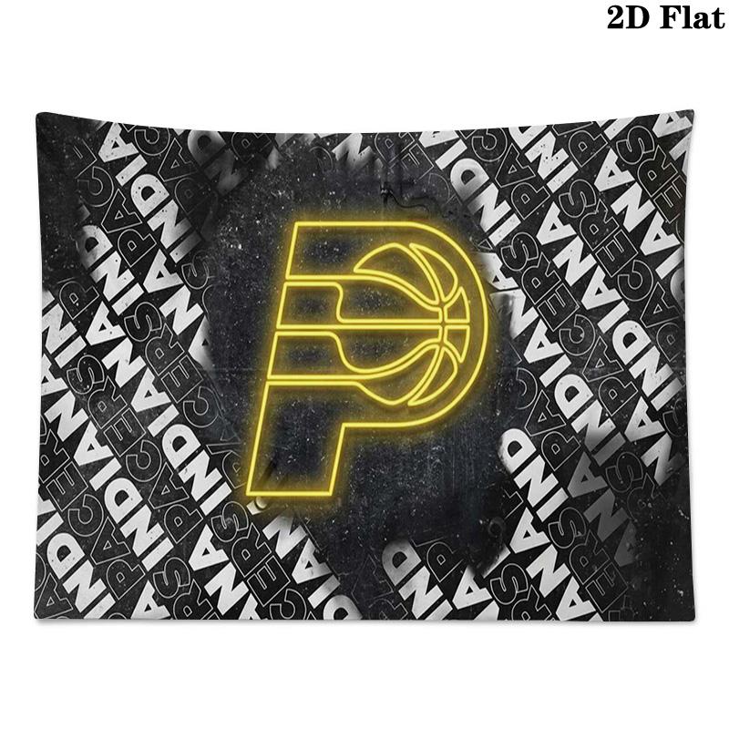 Indiana Pacers Wall Tapestry Aesthetic Wall Hanging Printed Fabric Blanket Decorative Tapestries for Bedroom Living Room Home Decor