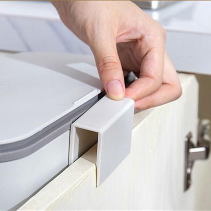 Wall Mounted Hanging Trash Bin with Sliding Lid Anti-odor Organization Box Accessory for Indoor Outdoor Traveling