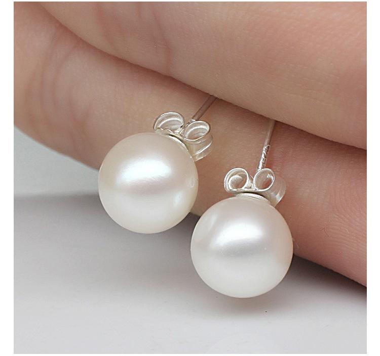 925 Sterling Silver Pearl Retro Stud Earrings For Women Luxury Designer Jewelry Accessories GaaBou