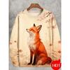Spring Autumn Sweatshirt Pullover Women Casual Japanese Art Animal 3D Printed O Neck Long Sleeve Hoodies Unisex Pullovers