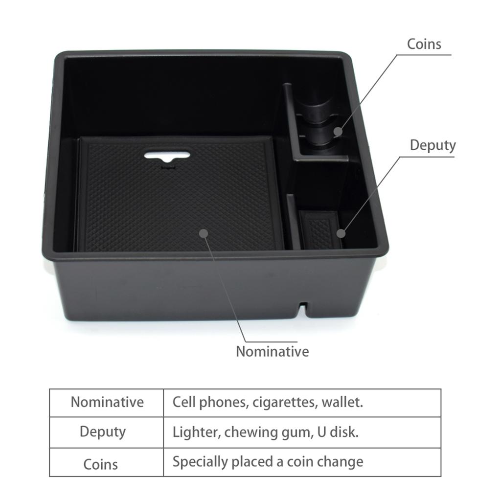 Center Console Organizer Tray For Toyota Fortuner Hilux 2004 - 2012 2013 2014 2015 Armrest Storage Box Container Pallet