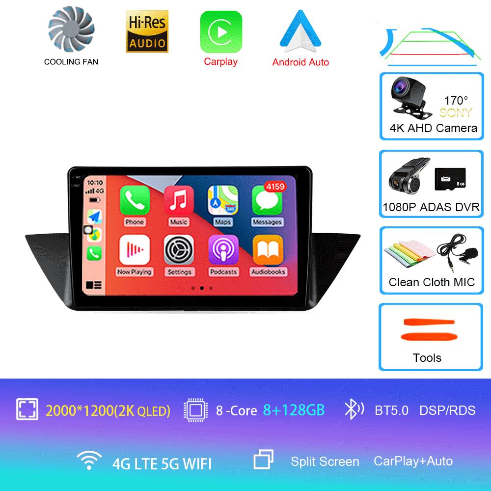 Car Radio Android14 Carplay For BMW X1 E84 2009 2010 2011 2012 Navigation GPS Multimedia Player WiFi+4G Stereo Auto DSP Video BT