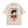 T-shirt Vintage Lavata Anime Inuyasha Sesshomaru Merch Uomo Donna Casual Oversize T-shirt Uomo Divertenti Cartoni Animati Harajuku T-shirt