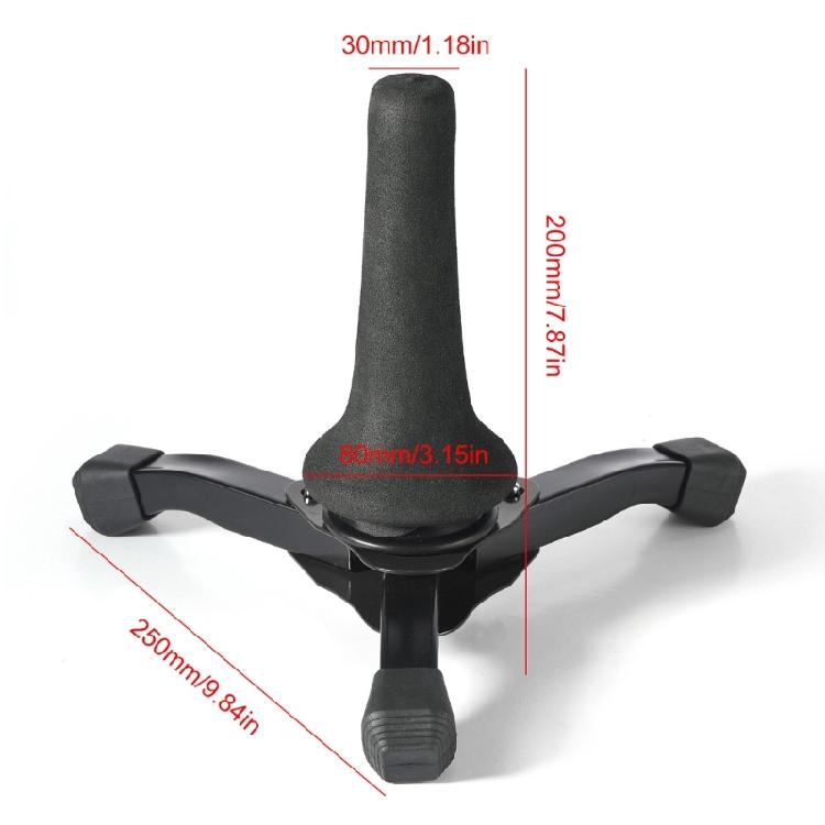 Adjustable Metal Tripod Base Saxophone Holder Rack Stand Folding Saxophone Stand