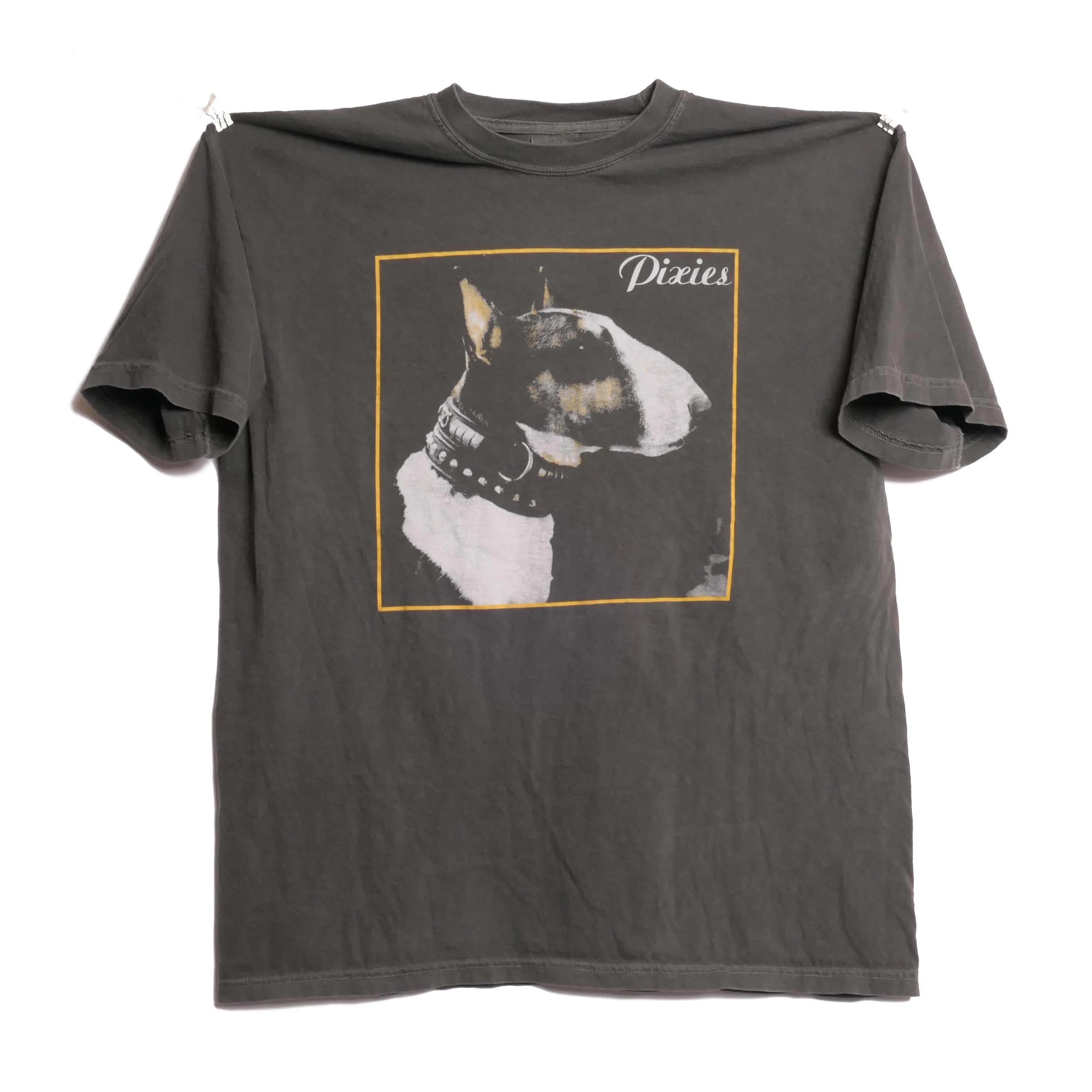 ZX Pixies Here Comes Your Man Tee Ultra Faded Post Punk Alternative Noise Grunge Band Shirt Bull Terrier Dog Shoegaze Album Cover S