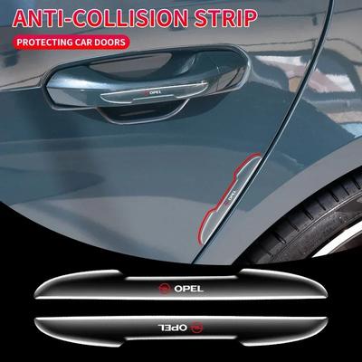 NPT1 4Pcs Car Door Edge Guards Anti-Scratch Protector For Astra H Astra J G Corsa Insignia Zafira B Vectra C Corsa D Vivaro
