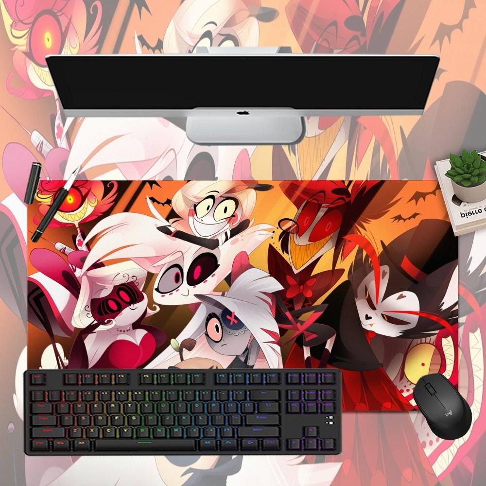 Cartoon H-Helluva Boss Terror Mousepad Boy Pad Natural Rubber Gaming Desk Mat Size For Gameing World Of Tanks CS GO Zelda