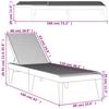 White Sun Lounger 186 X 60 X 29 Cm PP