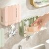 Waterproof Bathroom Soap Holder Plastic Soap Container Wall Mounted Soap Box  Toilet