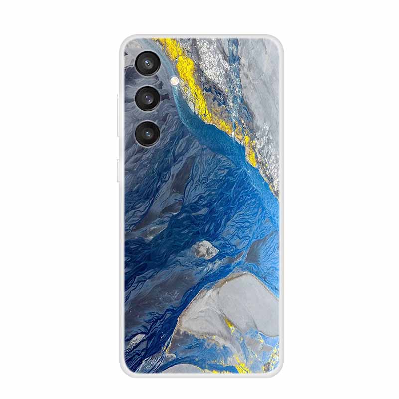 6.7" For Samsung S24 FE 5G Case Marble Soft Clear TPU Silicone Phone Covers for Samsung Galaxy S24 FE Case Bumper S24FE S 24FE