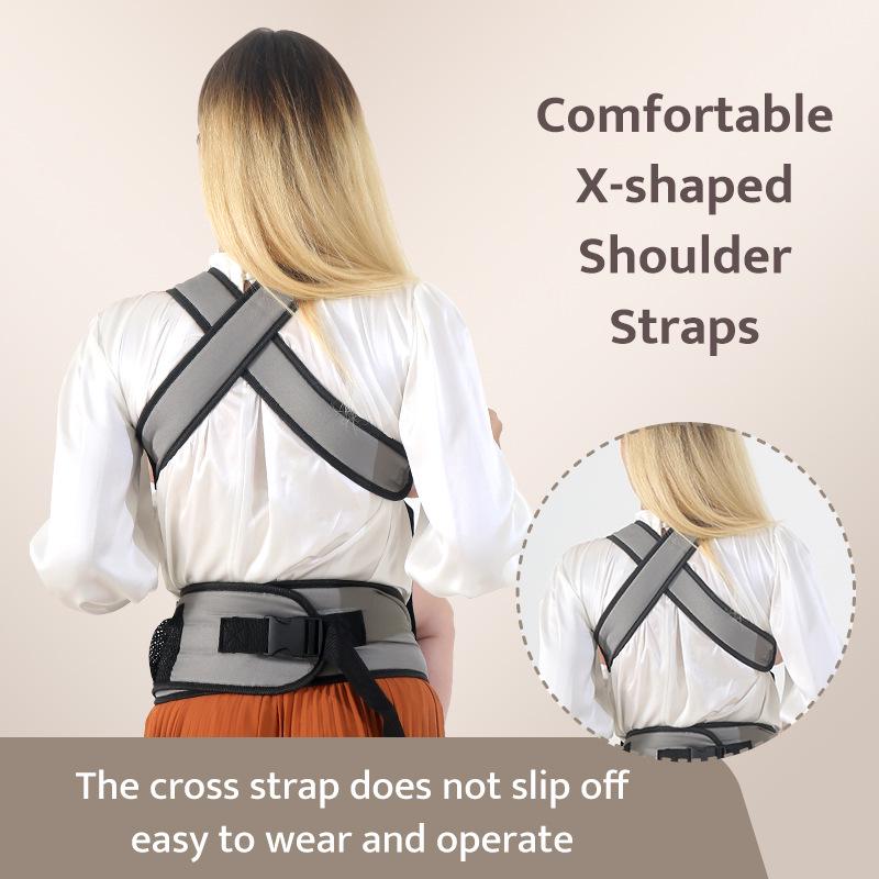 CPC Certified Multifunctional Baby Waist Stool and Child Carrier for Front and Back Carrying