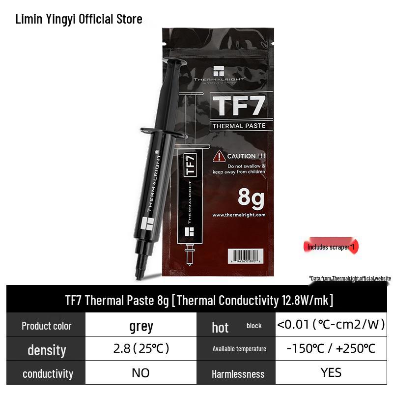 Thermal Grizzly TF7 8G Silicone Grease CPU/GPU Heatsink Thermal Paste