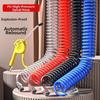 8*5mm PU Recoil Air Hose SP20-PP20 Quick Connect Fittings Pneumatic Spiral Hose  Air Compressor