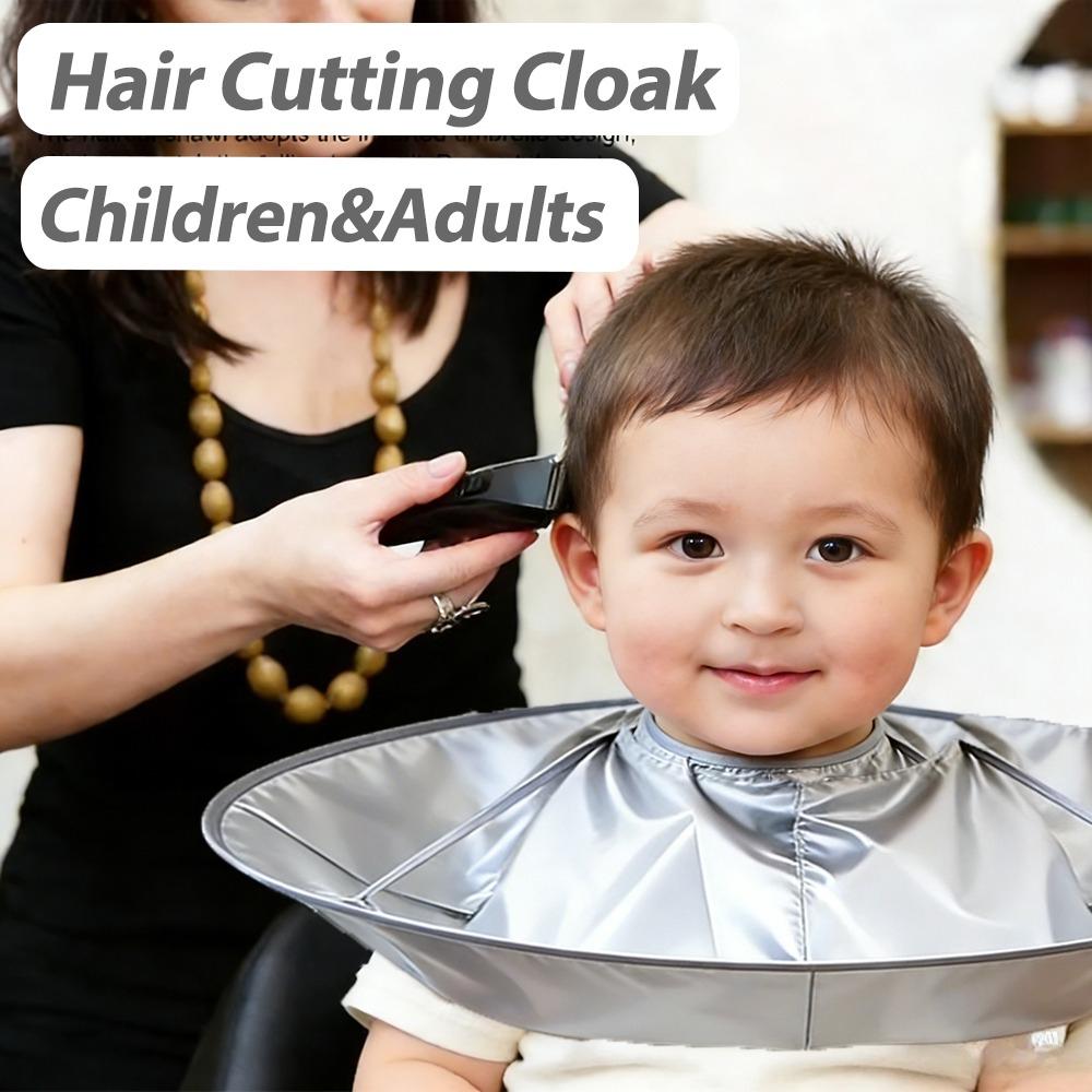 Hair Cutting Cloak Umbrella Design Cover, Suitable for Salon Barber Cutting Cloak Wrap, Foldable Waterproof and Portable