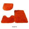 3pcs PU Soft Texture Strong Water Absorption Toilet Mat Set For Bathroom Carpets Cover Rug