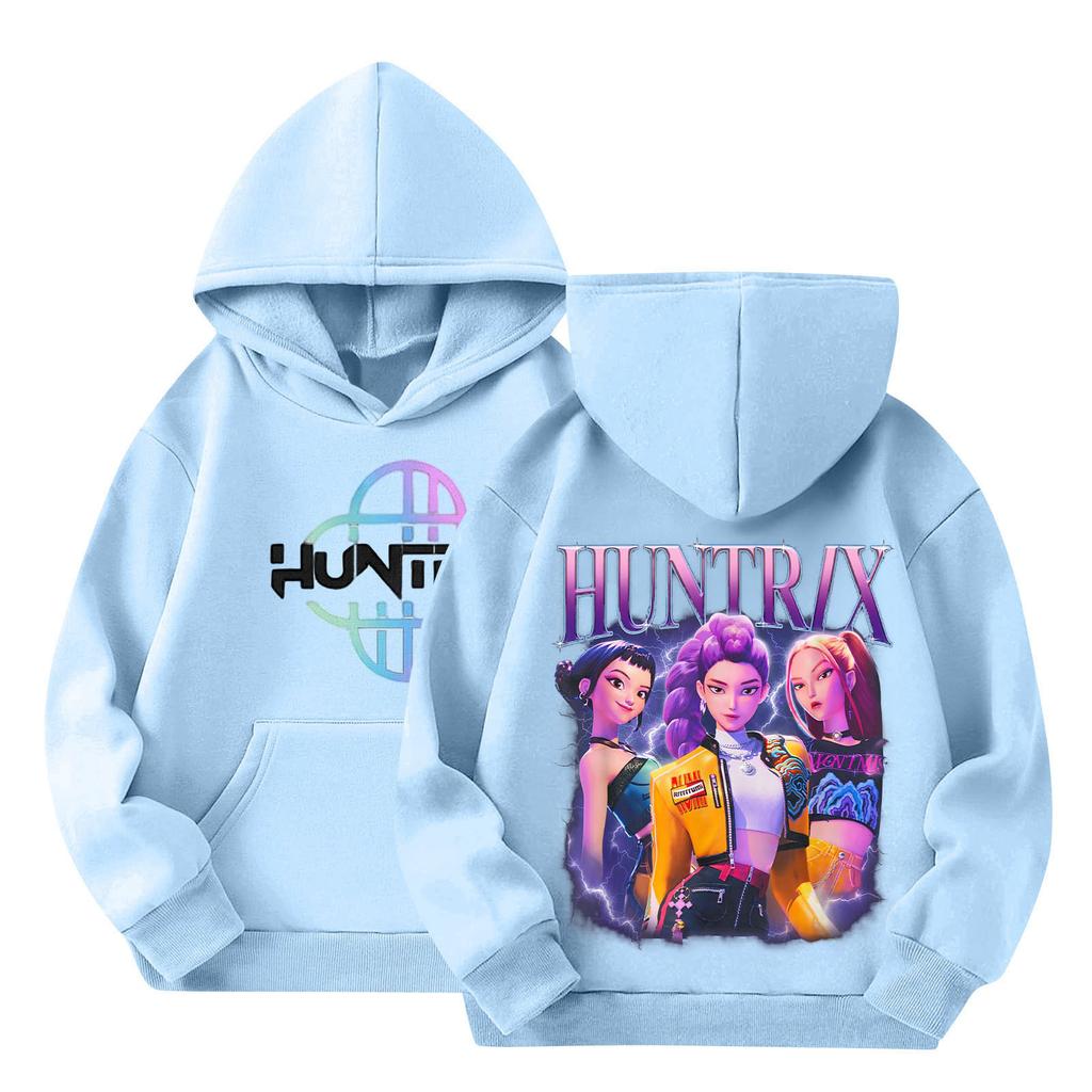 Children's Hooded Gradient Printed Long Sleeved Sweatshirt Loose Sweatshirt Sweatshirt