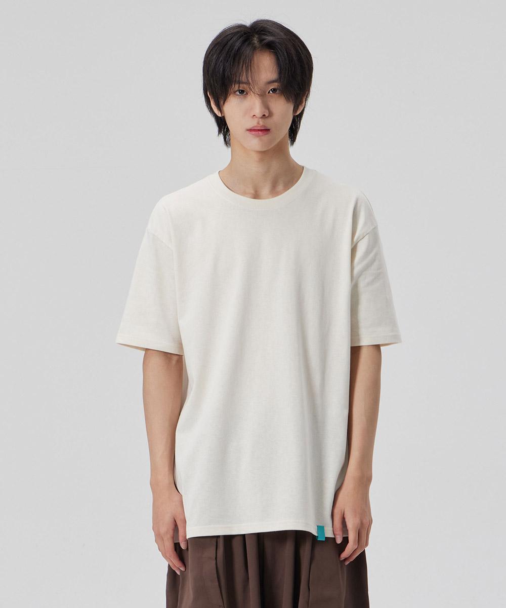 Astral Projection Cotton Loose Fit Short Sleeve T-Shirt_Buttermilk Xxl