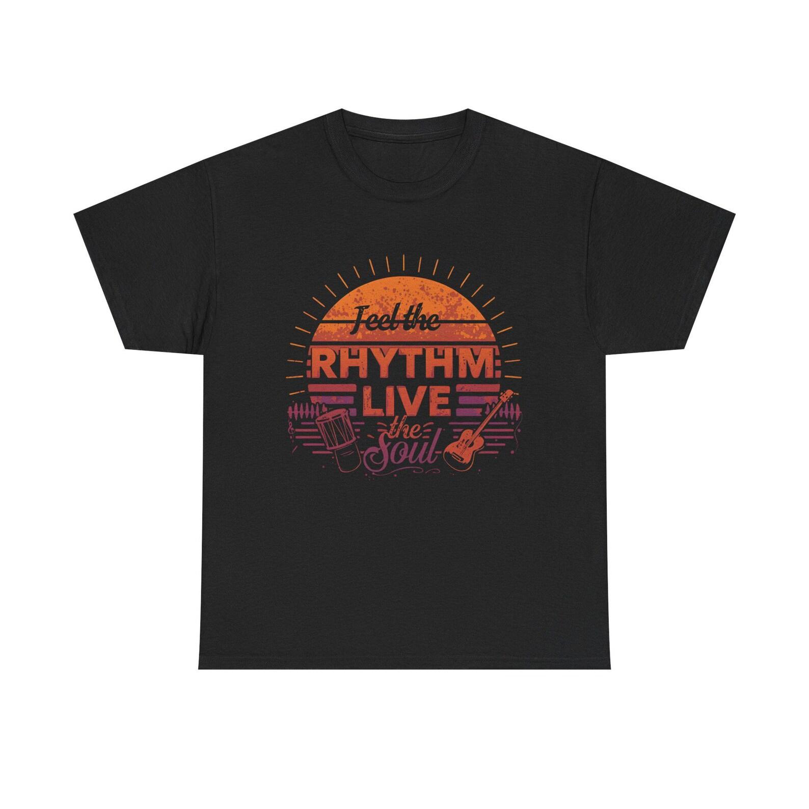 Rhythm & Soul Tee: Unisex Heavy Cotton Music Lover T-Shirt 2XL