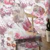 Spring Texture Watercolor Flower Hydrangea Tulle Curtains For Living Room Kitchen Sheer Voile Curtain Bedroom Window Panels