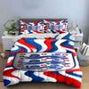 Red, Blue, and White Waves. Bedding Sets Duvet Cover Sets Duvet Covers Pillowcases(1*Duvet Cover 2*Pillowcases Without Duvet Insert)