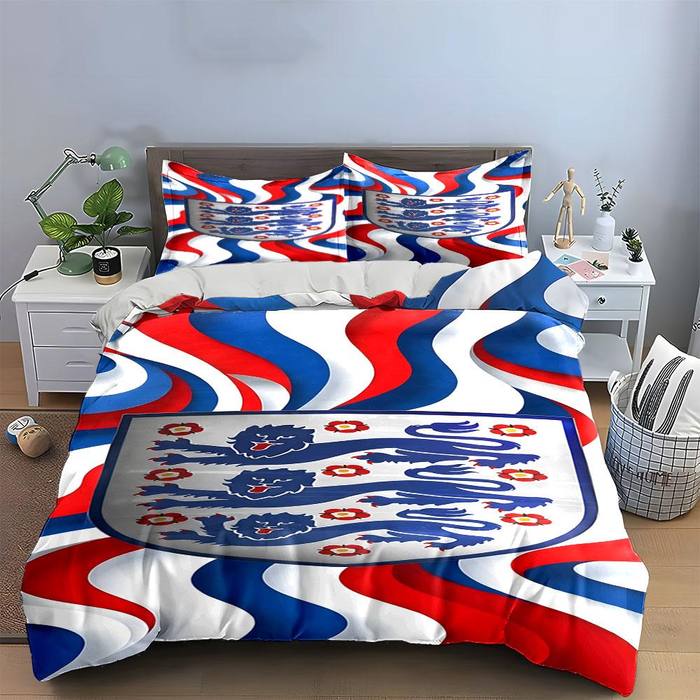 Red, Blue, and White Waves. Bedding Sets Duvet Cover Sets Duvet Covers Pillowcases(1*Duvet Cover 2*Pillowcases Without Duvet Insert)