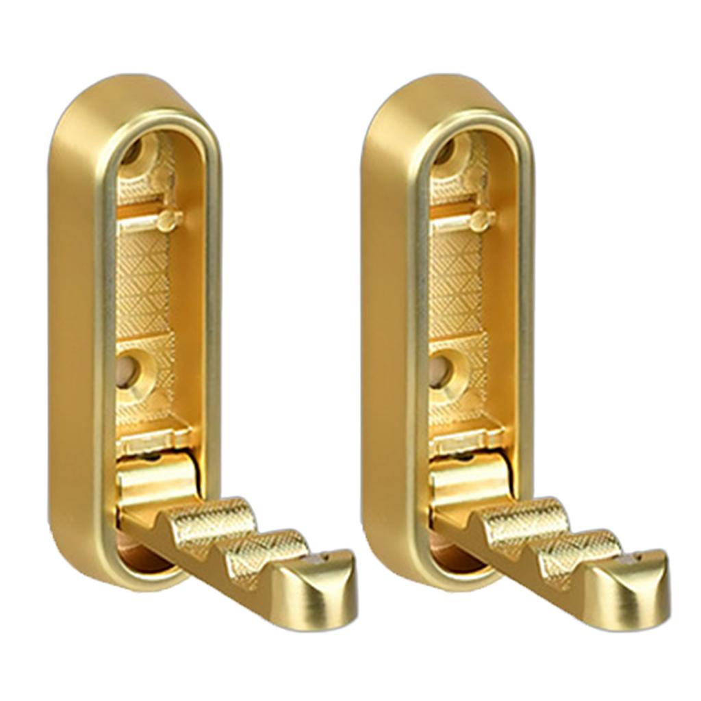 Pack of 2 Foldable Coat Hooks for Hanging Towels Hats Backpacks Heavy Duty Wall Mount Clothes Hanger Bathroom Supplies