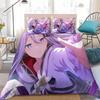 3D Print Yoisaki Kanade Bedding Set Soft Comforter Cover With 1/2pcs Pillow Shams For Kids Adults Cartoon Duvet Cover Microfiber