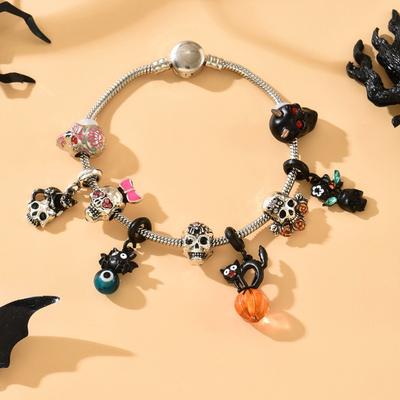 Halloween Skull Bracelet Ornament Pendant Female European Niche Design Sense Devil's Eye Ornament