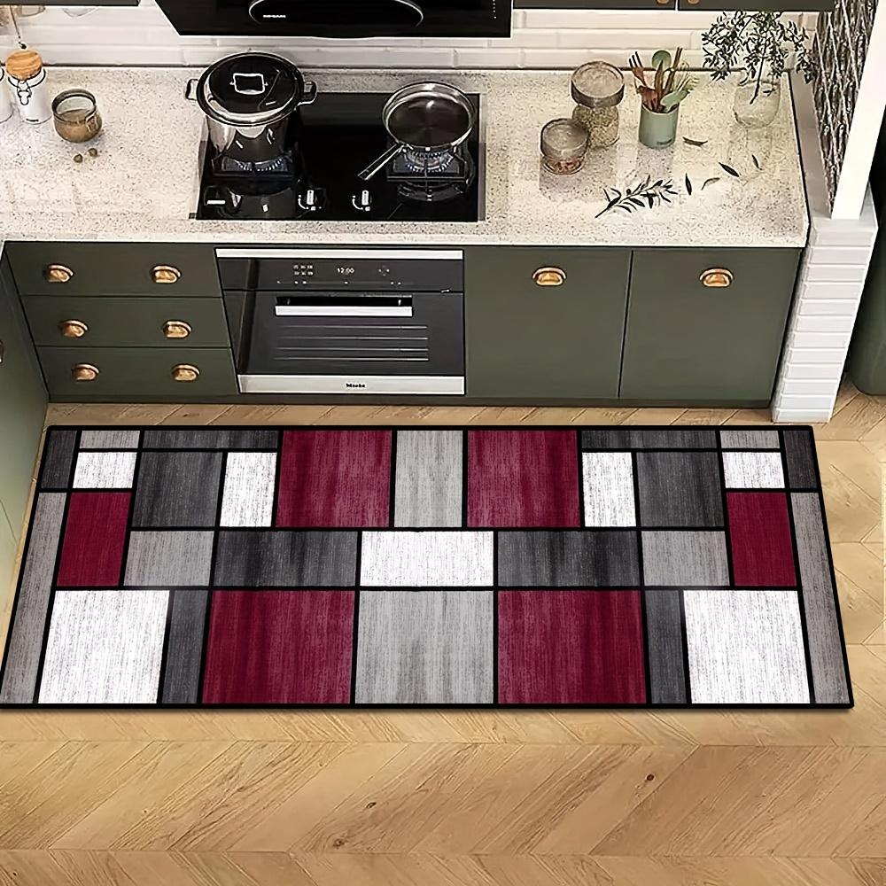 1Pcs Crystal Velvet 850G Per Square Meter Non-Slip Washable Area Rug Runner for Entryway, Living Room, Bedroom & Patio