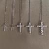 Cross Zircon Necklace Women's Sweater Chain Light Luxury Niche Collarbone Chain