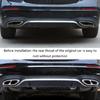 Exhaust Pipe Mufflers Cover Auto Rear Cylinder Exhaust Pipe Cover 1 Pair