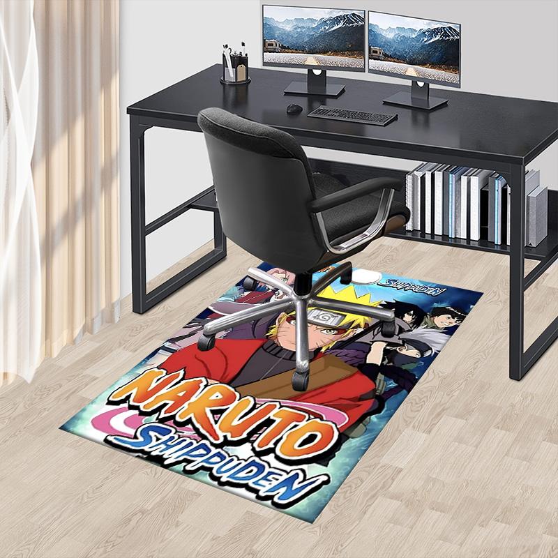1pc Naruto Movie Poster Carpet for Playroom Bedroom Living Room Sofa Home Decor,kids Game Area Rug Non-slip Floor Mat Y723111